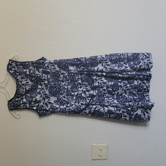 Navy Blue & White Dress - Picture 7 of 8